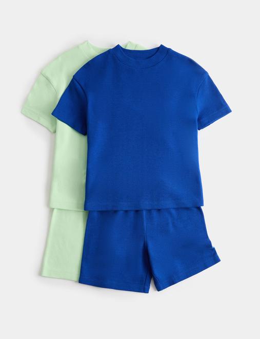 Kids' 2 Pack Pure Cotton Pyjama Sets (1-16 Yrs)