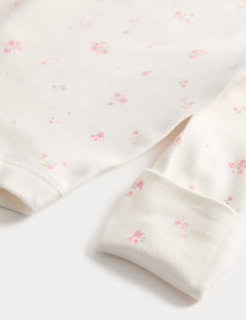 7pk Pure Cotton Floral Bodysuits (0-3 Yrs)