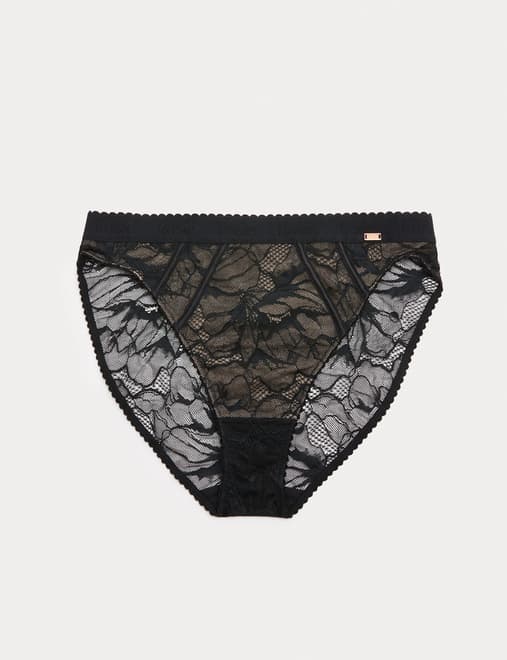 LaceWear High Waisted High Leg Knickers