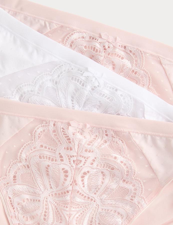 3pk Amelia Lace High Leg