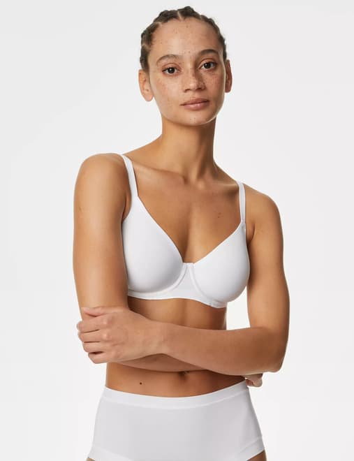 2pk Wired Minimiser Bras C-H, M&S Collection
