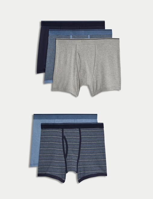 5pk Cotton Cool & Fresh™ Stretch Trunks