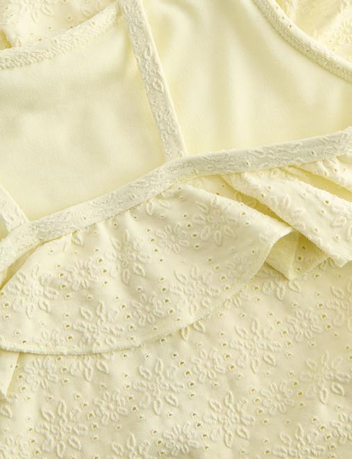 Frill Broderie Swimsuit (2-8 Yrs)