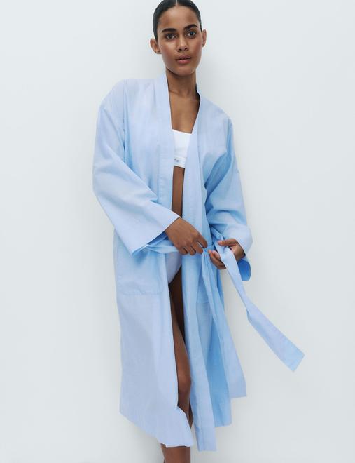 Pure Cotton Chambray Wrap