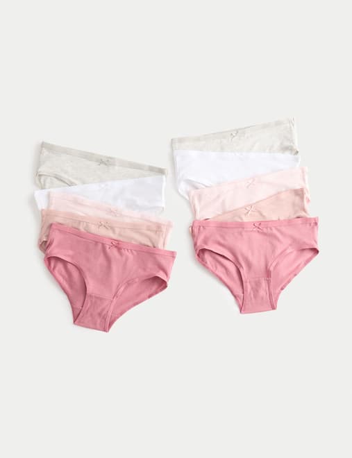 10 Pack Cotton with Stretch Knickers (2-14 Yrs)