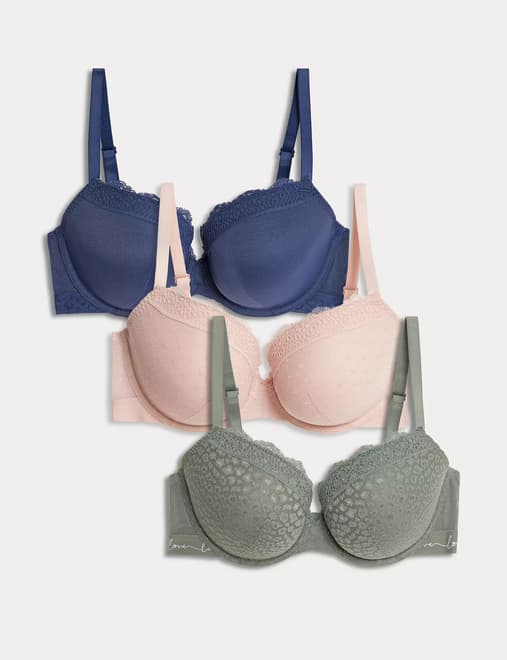 Shop 2 Pack Push Up Balcony Bras Online
