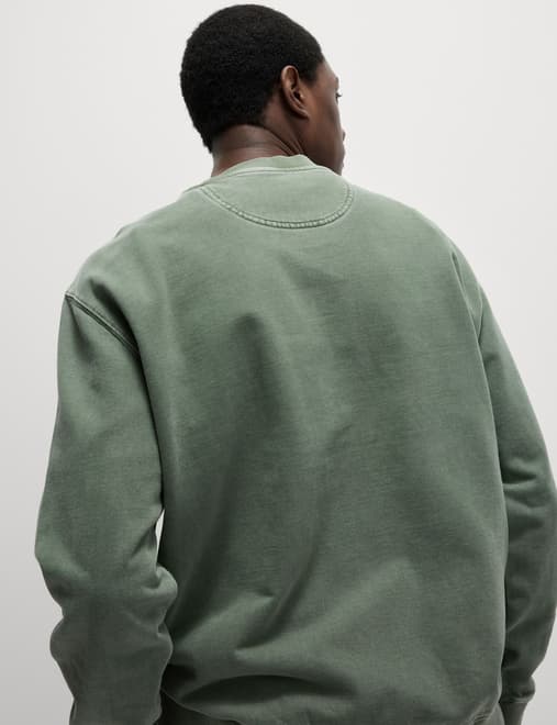 Pure Cotton Garment Dye Sweatshirt