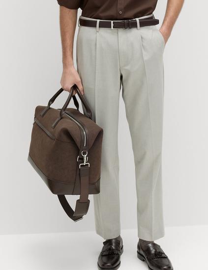 Tailored Fit Puppytooth Trousers