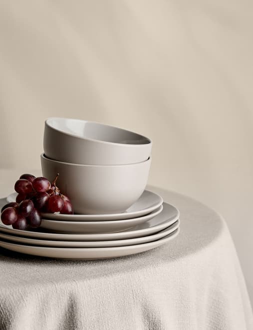 12 Piece Everyday Stoneware Dinner Set