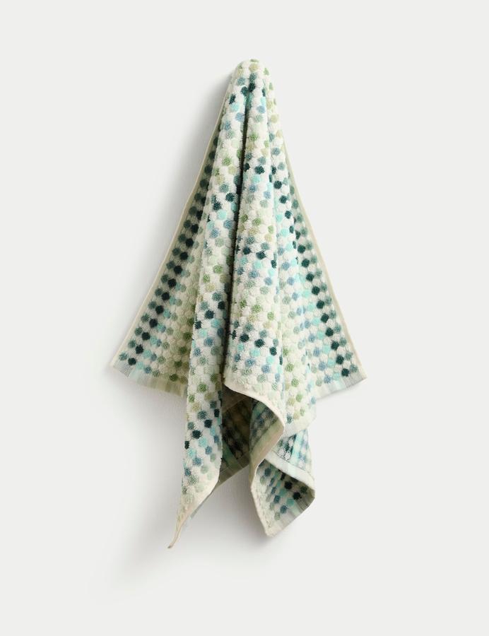 Pure Cotton Spotty Striped Towel