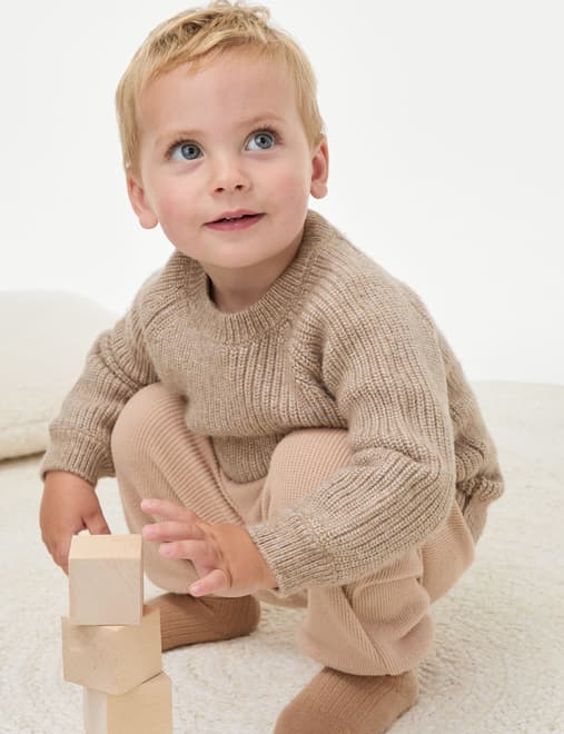 Knitted Ribbed Jumper (0-8 Yrs)