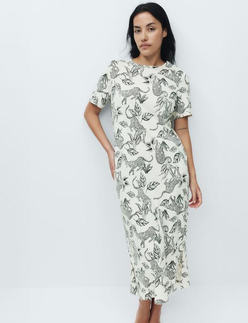 Cotton Modal Printed Long Nightdress