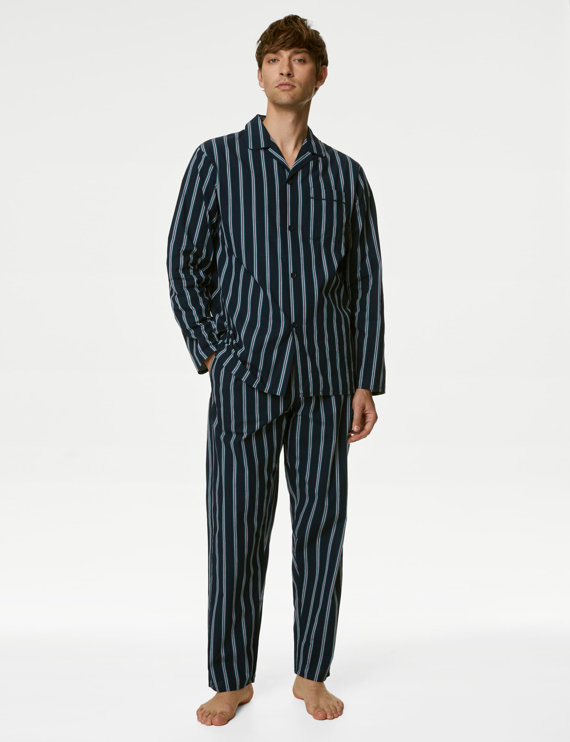 Pure Cotton Striped Pyjama Set