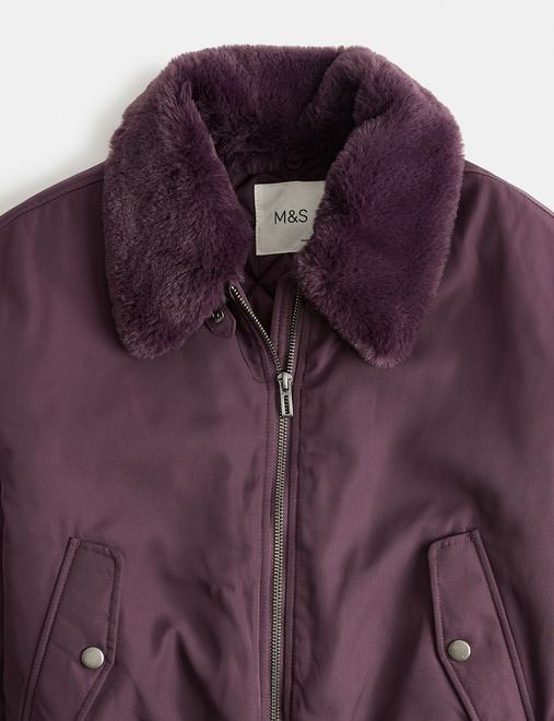 Stormwear™ Faux Fur Collared Bomber Jacket (6-16 Yrs)