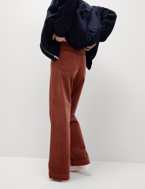 Cord Wide Leg Trousers