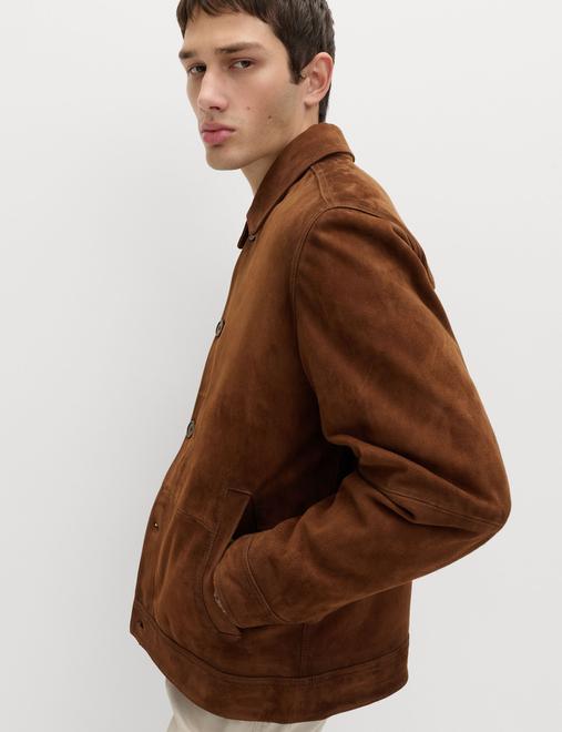 Burnished Suede Chore Jacket