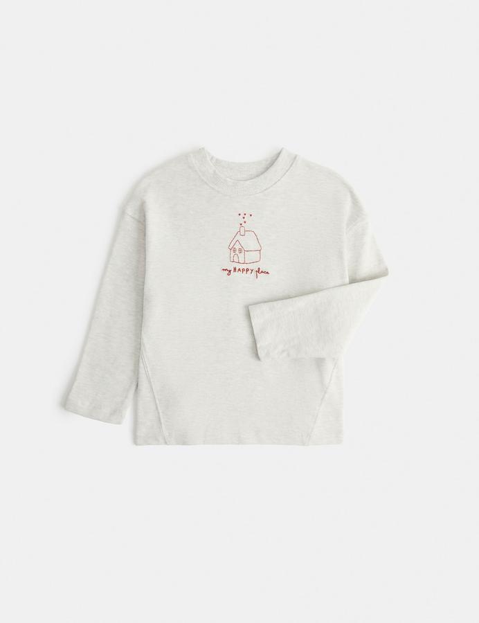 Pure Cotton Embroidered Top (2-8 Yrs)