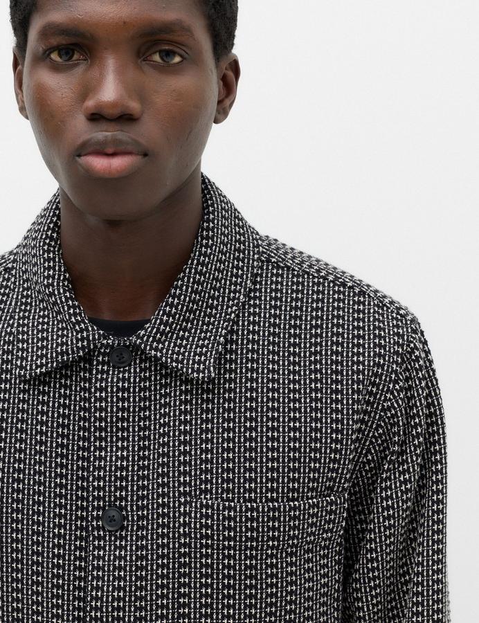 Pure Cotton Textured Overshirt