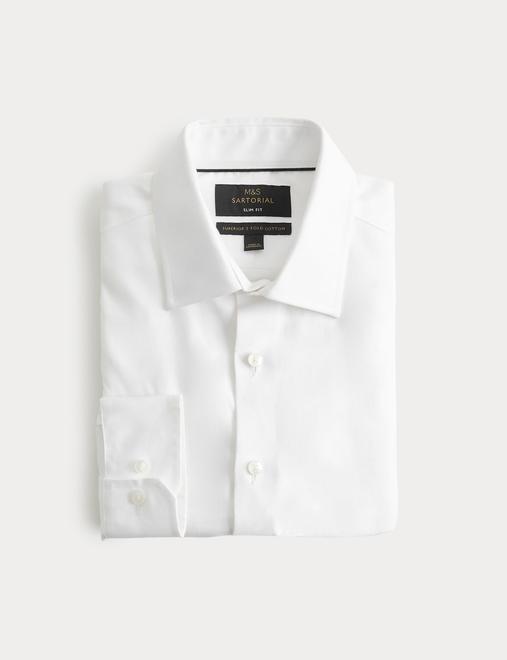 Slim Fit Luxury Cotton Twill Shirt