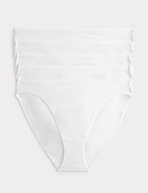 5pk Microfibre High Leg Knickers