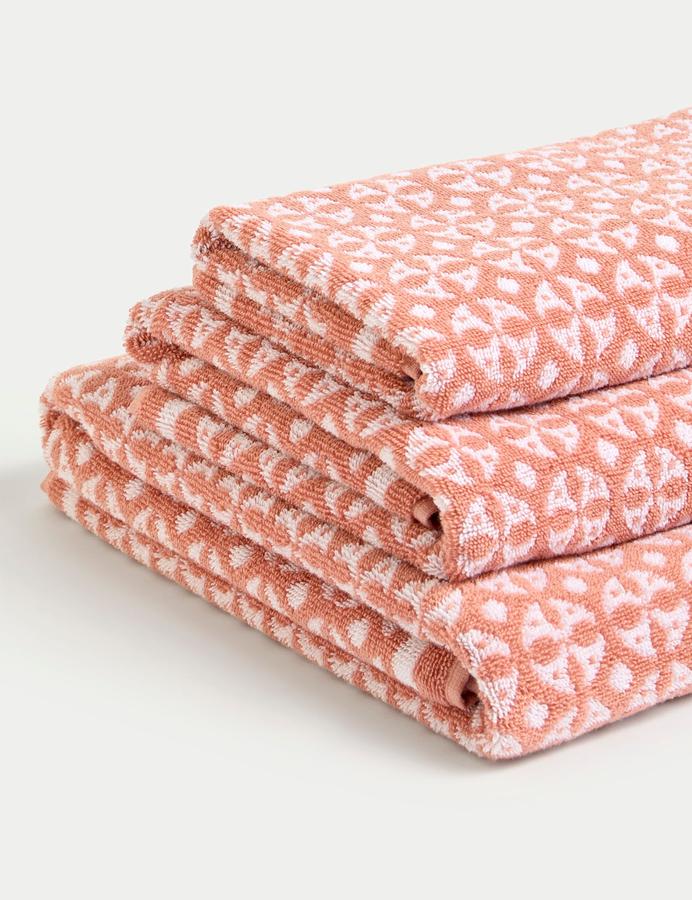 Pure Cotton Geometric Circle Towel