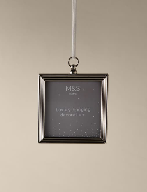 Silver Hanging Photo Frame Decoration