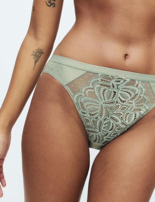 3pk Amelia Lace High Leg Knickers