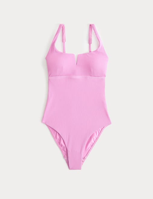 Tummy Control Textured Swimsuit