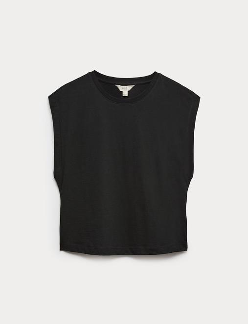Pure Cotton Cap Sleeve T-Shirt