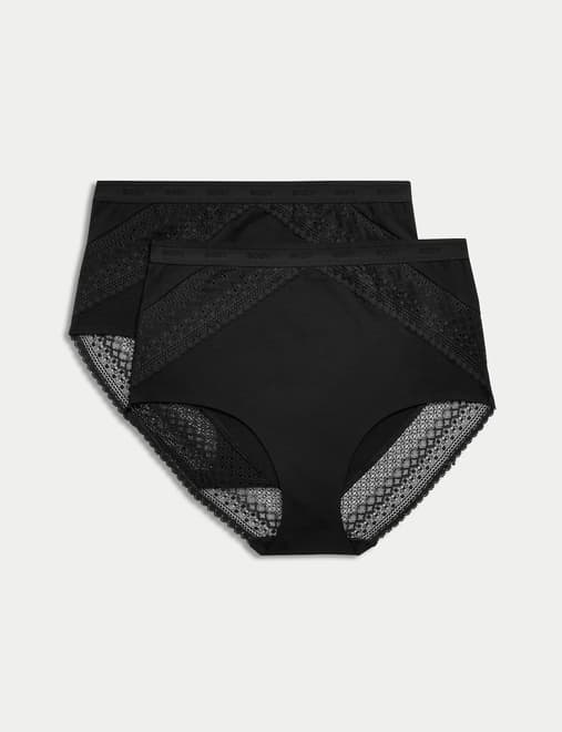 3pk Body Soft™ High Waisted Brazilian Knickers - Marks and Spencer Cyprus