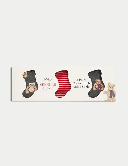 3pk of Ultimate Comfort Socks, M&S Collection