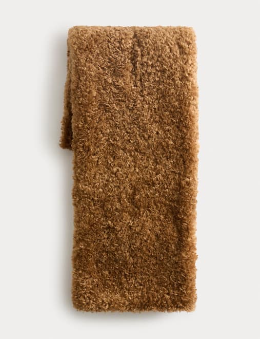 Faux Fur Shearling Casual Scarf