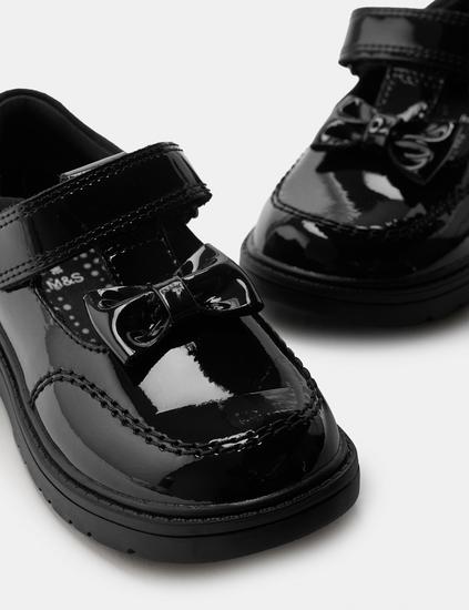 Kids’ Leather T-Bar School Shoes (8 Small - 2 Large)