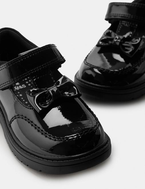 Kids’ Leather T-Bar School Shoes (8 Small - 2 Large)