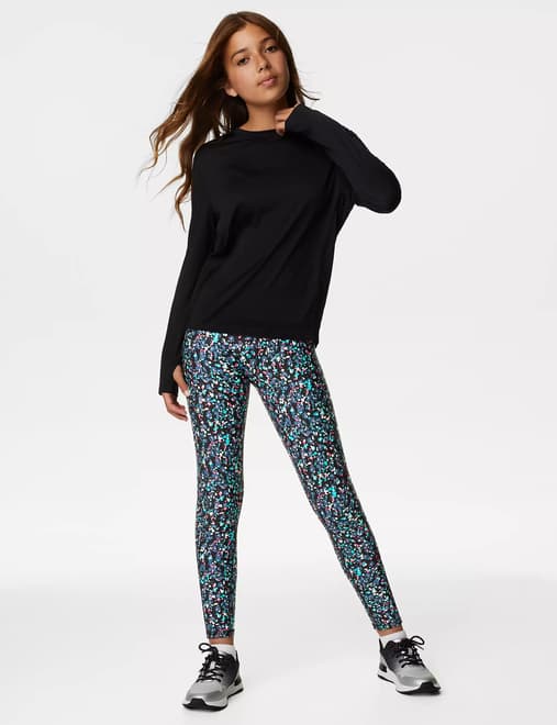 MARKS & SPENCER M&S Cotton With Stretch Plain Leggings (2-7 Yrs