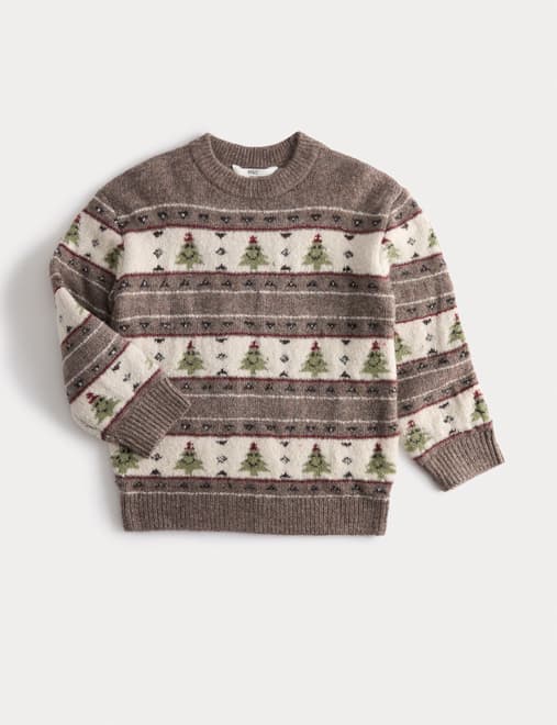 Fair Isle Christmas Tree Jumper (2-8 Yrs)