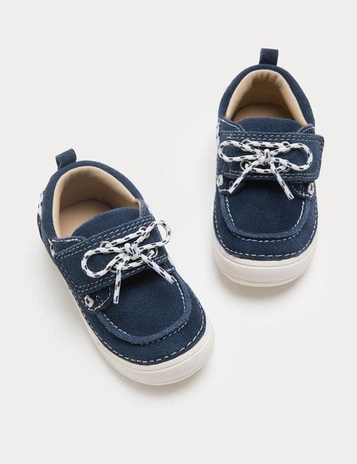 First Walker Suede Boat Shoes (2 Small-5 Small)