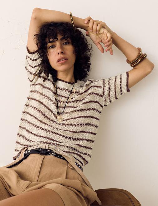 Textured Knitted Top