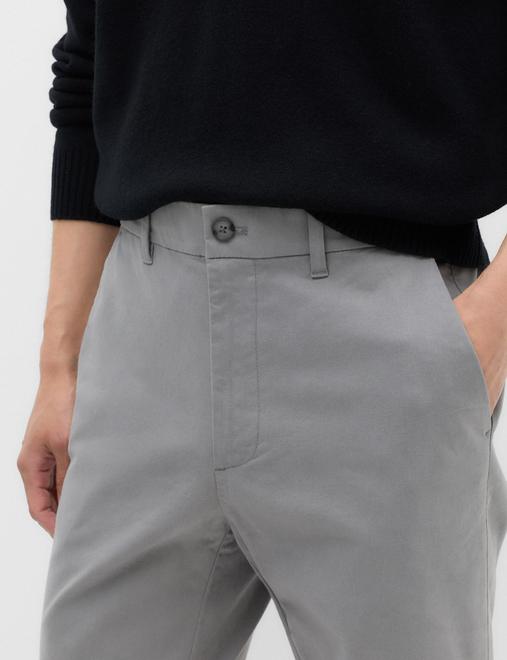 Regular Fit Half Elasticated Waist Chinos