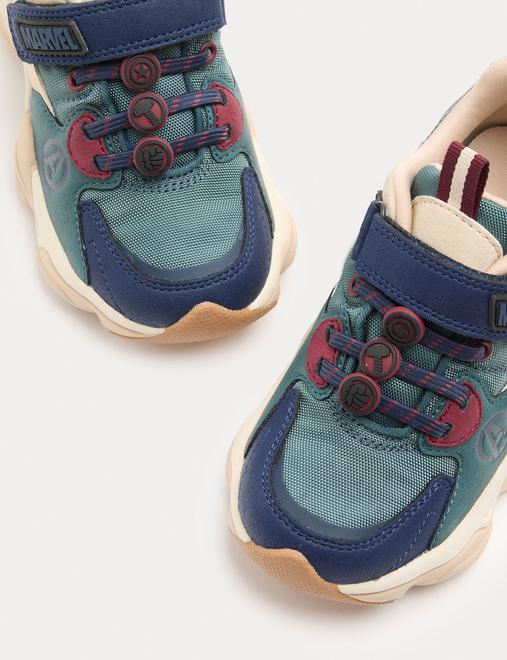 Kids' Suede Avengers™ Riptape Trainers (4 Small - 2 Large)