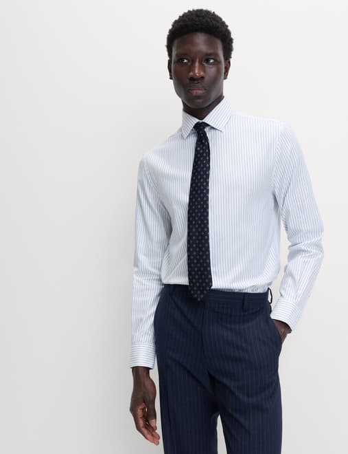 Slim Fit Pure Cotton Striped Shirt