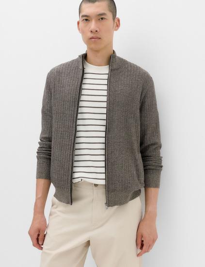 Cotton Rich Smart Funnel Neck Jumper