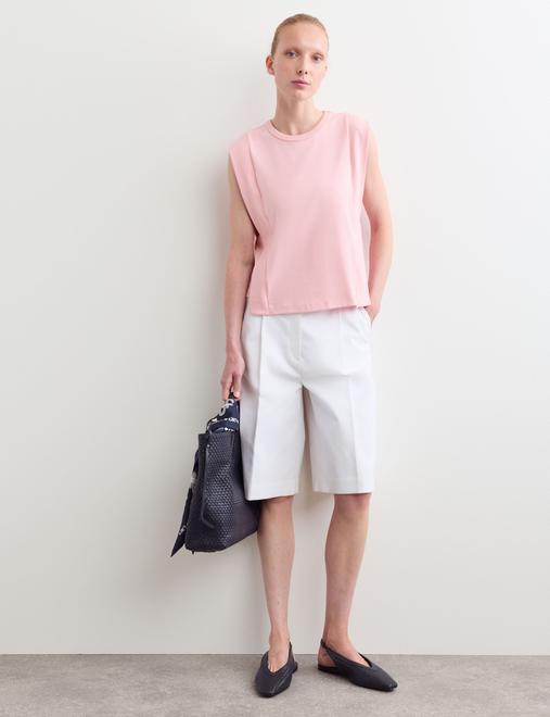 Cotton Modal Blend Ribbed Tank Top