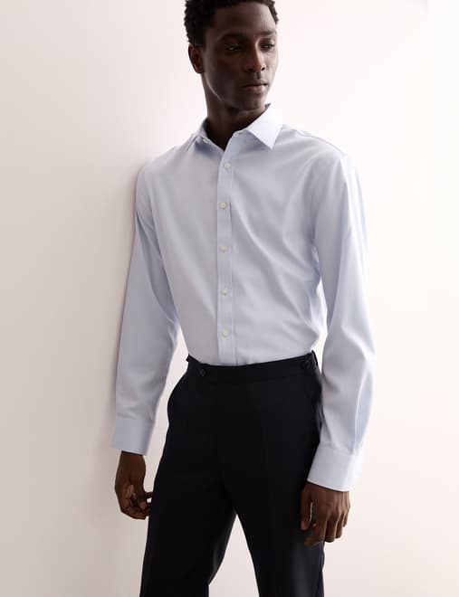Tailored Fit Luxury Cotton Textured Shirt