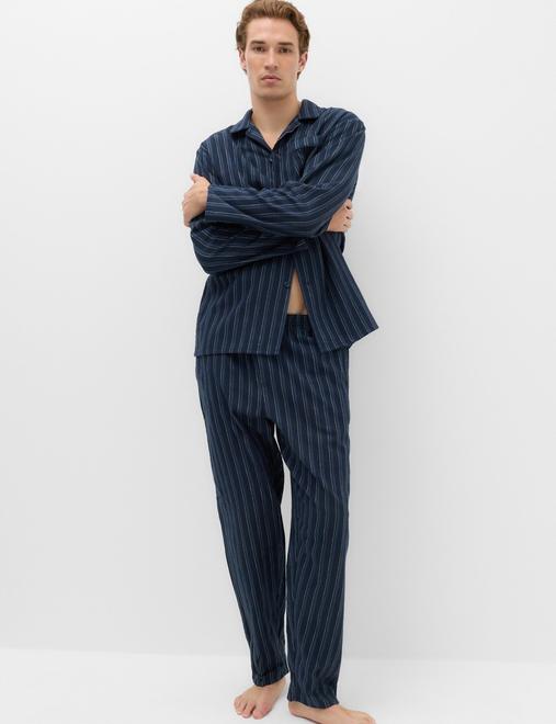 Pure Cotton Brushed Stripe Pyjama Set