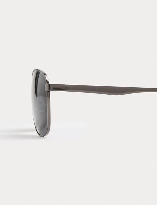 Metal Navigator Polarised Sunglasses