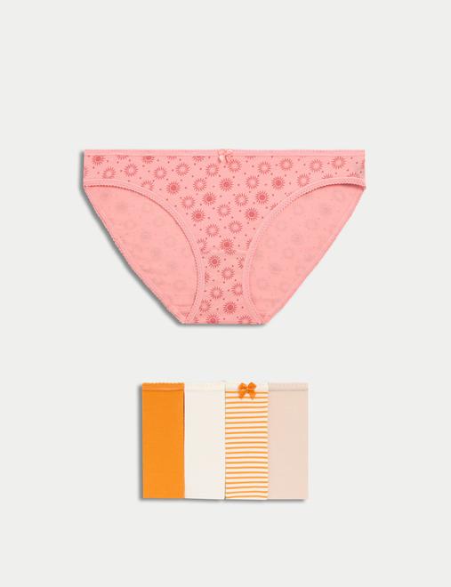 5pk Cotton Lycra™ Bikini Knickers