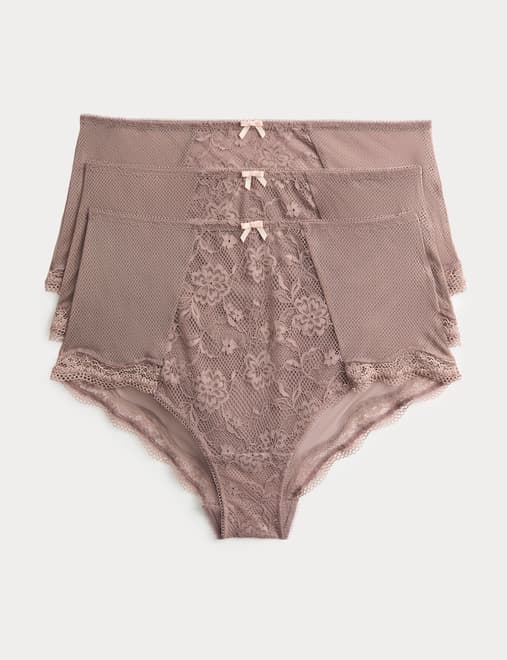 3pk Jasmine Lace High Rise Shorts