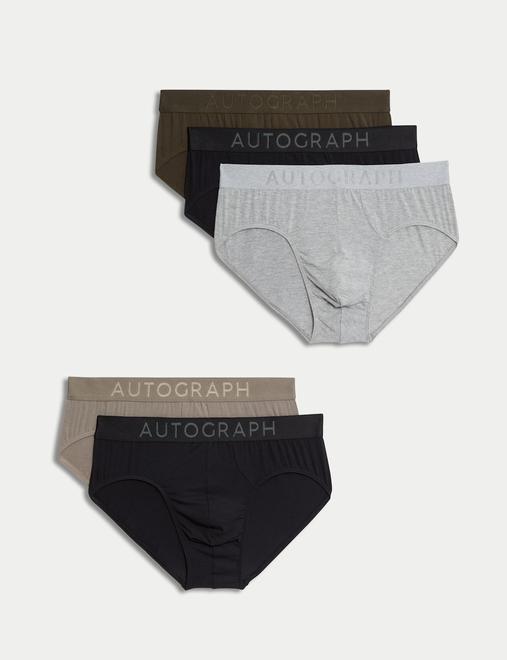 5 Pack Modal Stretch 360 Flex Briefs