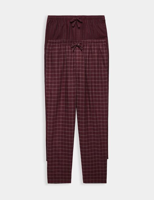 2 Pack Brushed Cotton Pyjama Bottoms